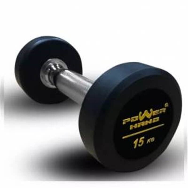 Powerhand Profesyonel Kauçuk Kaplı Dambıl 15 Kg