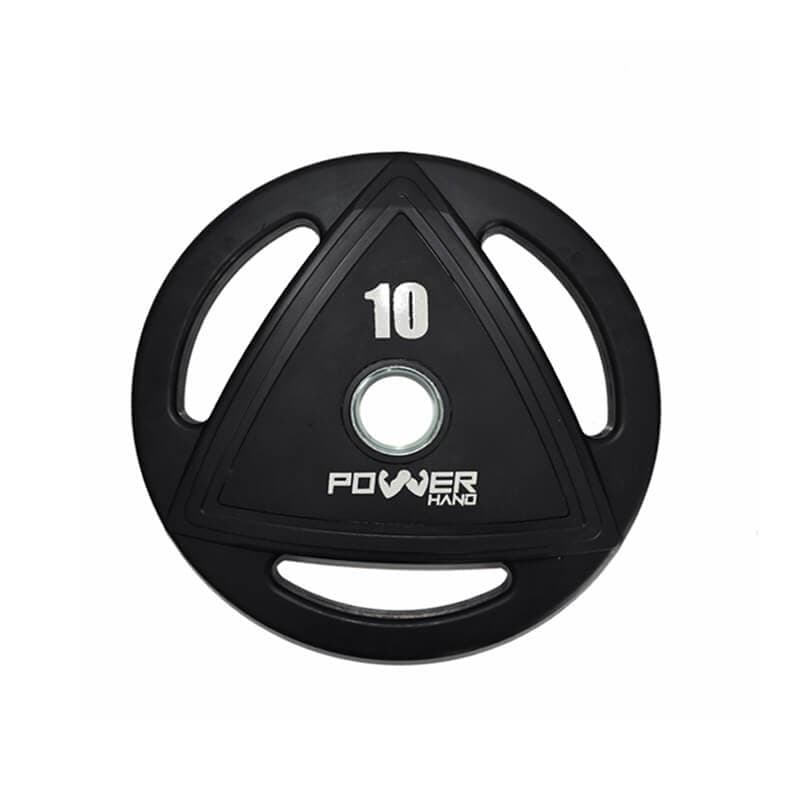 Powerhand Profesyonel Kauçuk Kaplı Olimpik Plaka 10 Kg