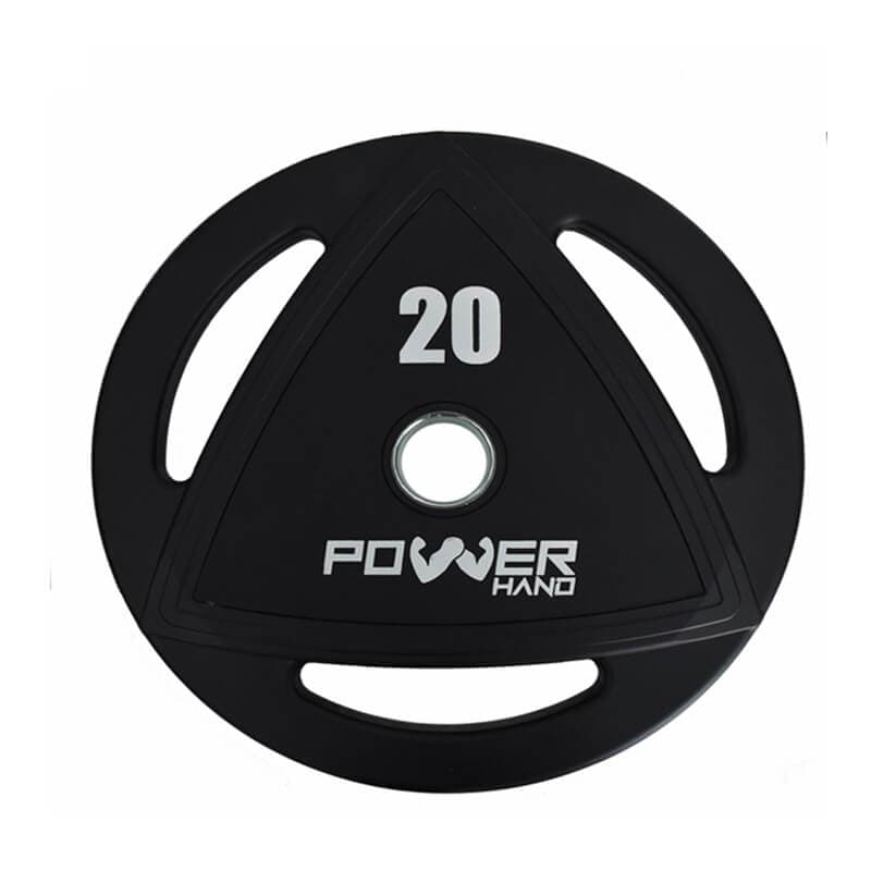 Powerhand Profesyonel Kauçuk Kaplı Olimpik Plaka 20 Kg