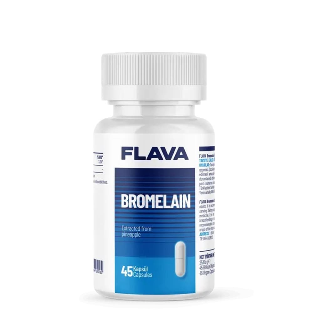 Flava Bromelain 45 Kapsül