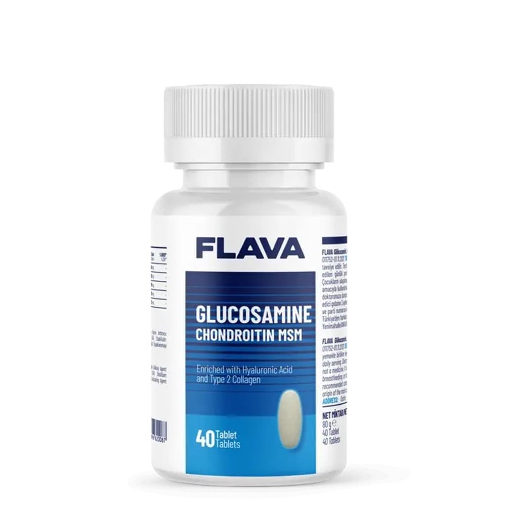 Flava Glucosamine Chondroitin MSM 40 Tablet NEW
