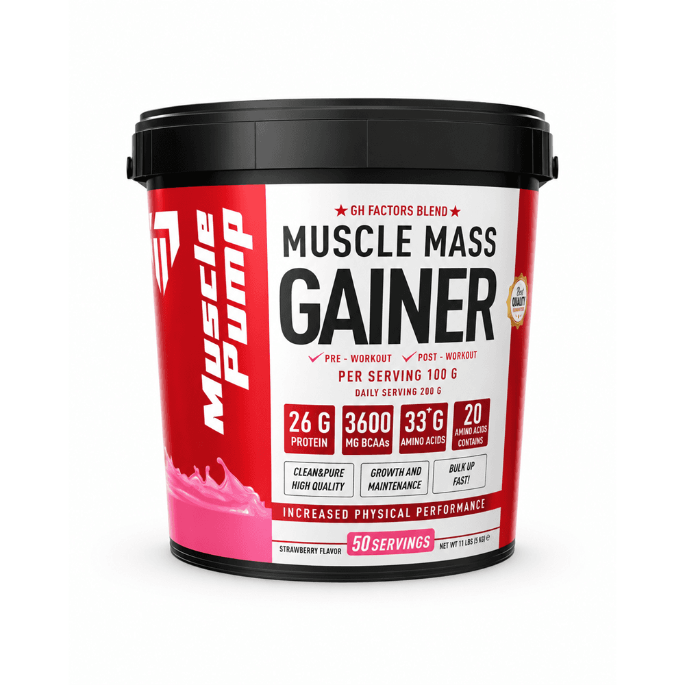 Muscle Pump Muscle Mass Gainer Çilek 5000 Gr