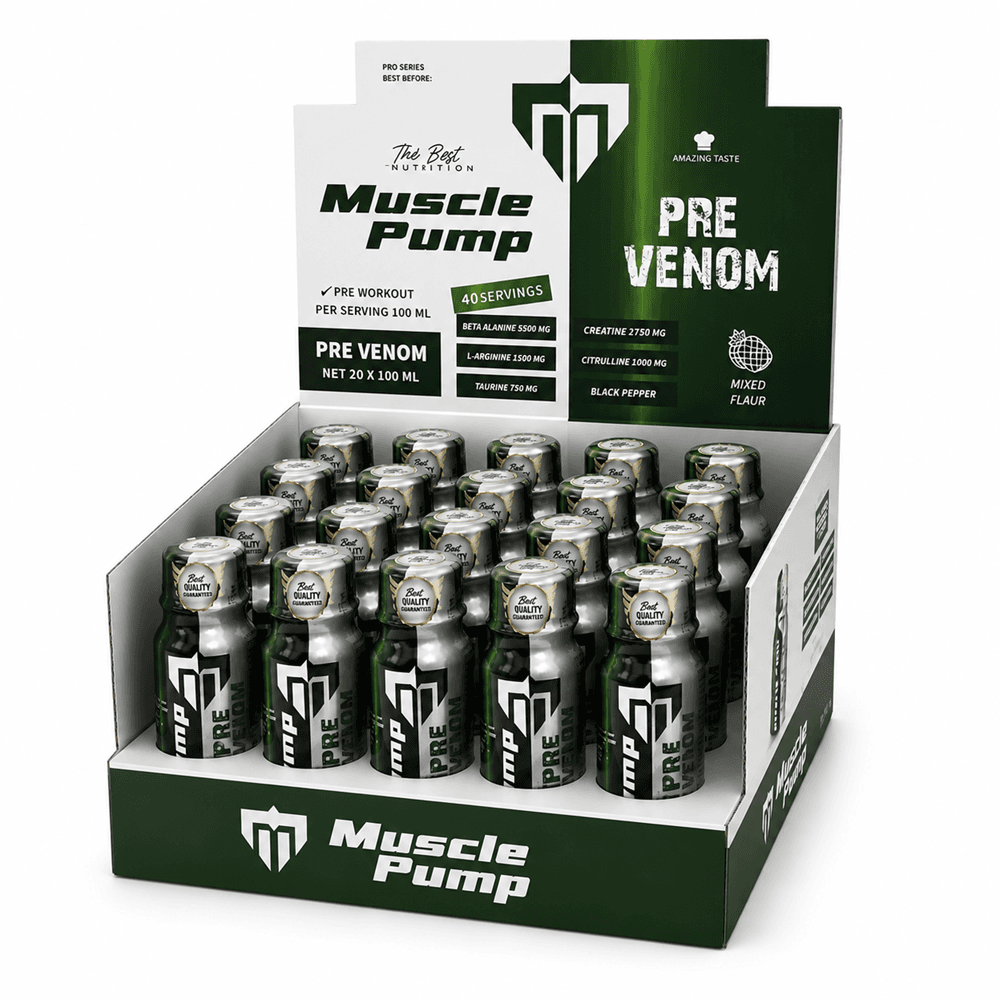 Muscle Pump Pre Venom Karışık Meyve 100 ml x 20 Shot
