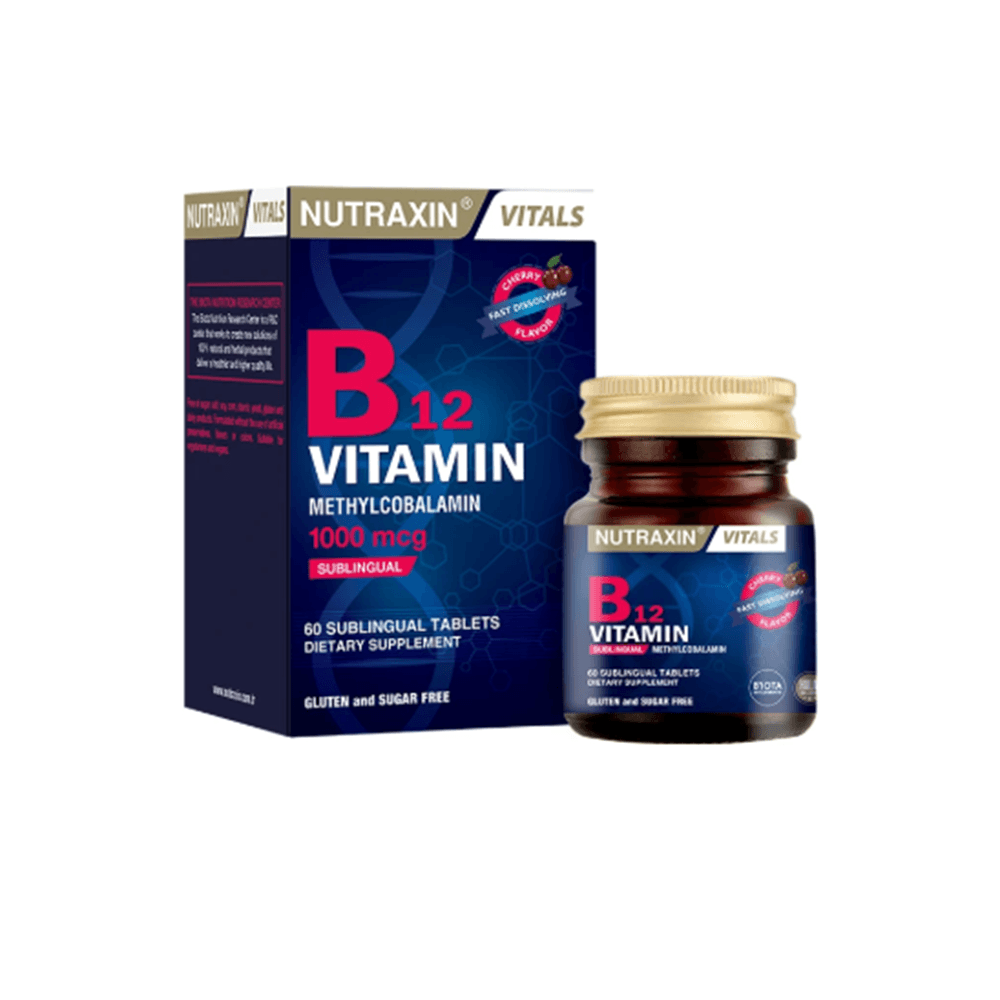 Nutraxin B12 Vitamin 1000 Mcg (Dilaltı) 60 Tablet