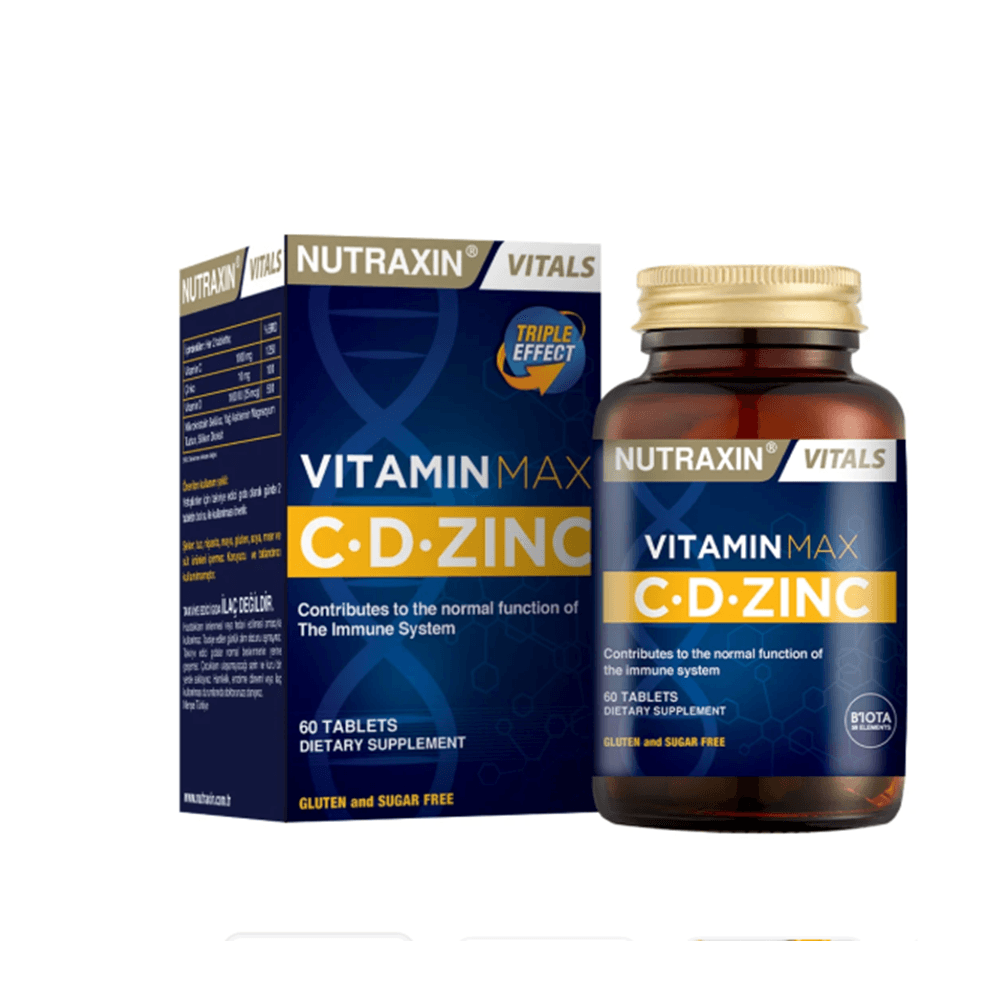 Nutraxin Vitamin Max C + D Çinko 60 Tablet
