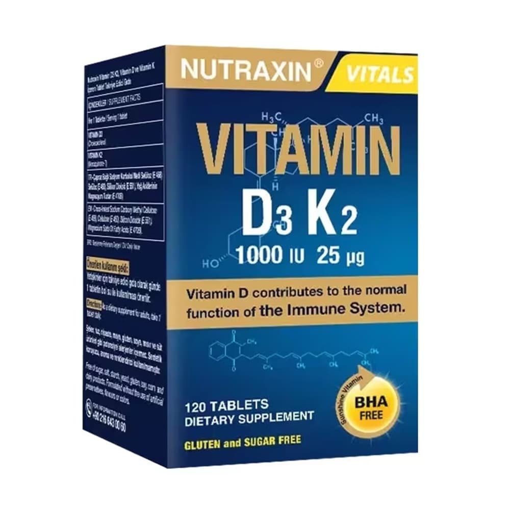 Nutraxin Vitamin D3 K2 120 Tablet