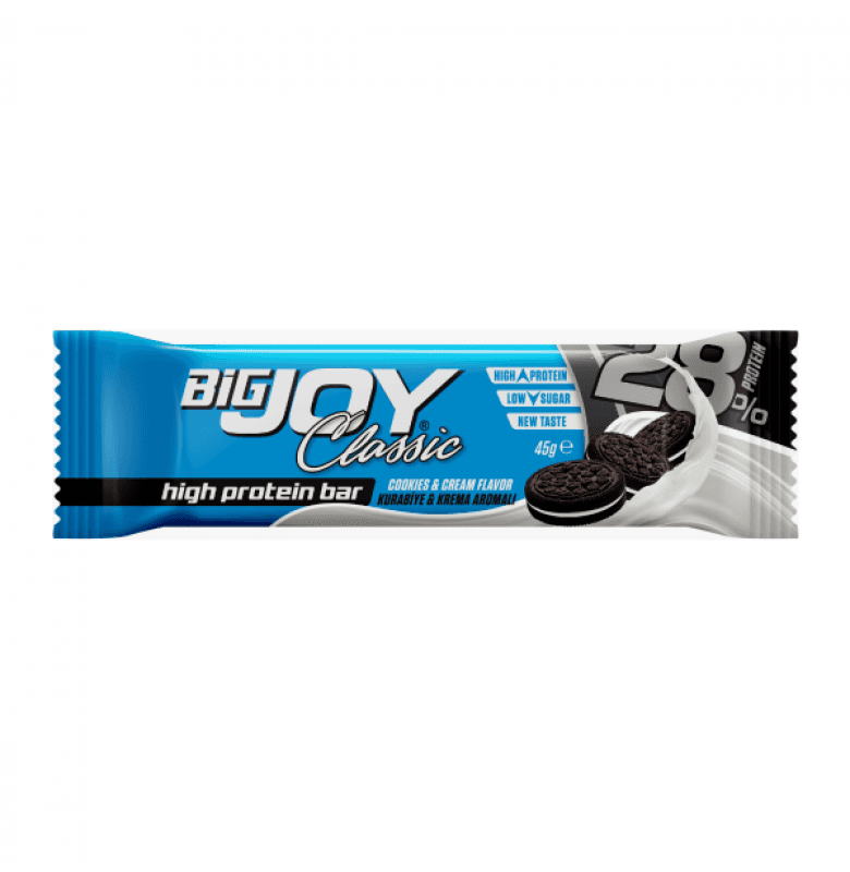 Bigjoy Classic High Protein Bar Cookie Cream 45 gram