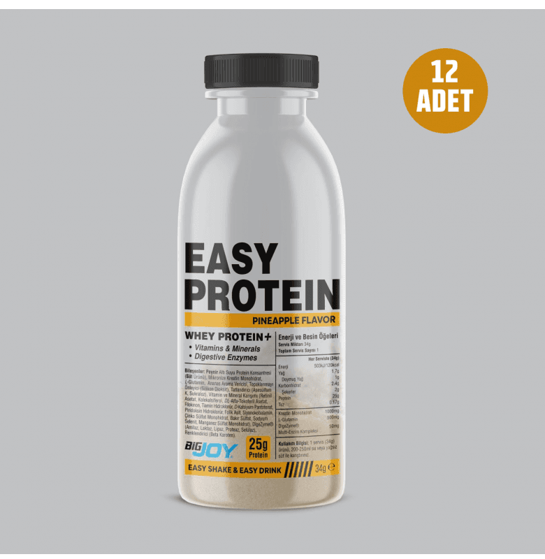 Bigjoy Easy Protein Ananas 12 Adet x 34 gram