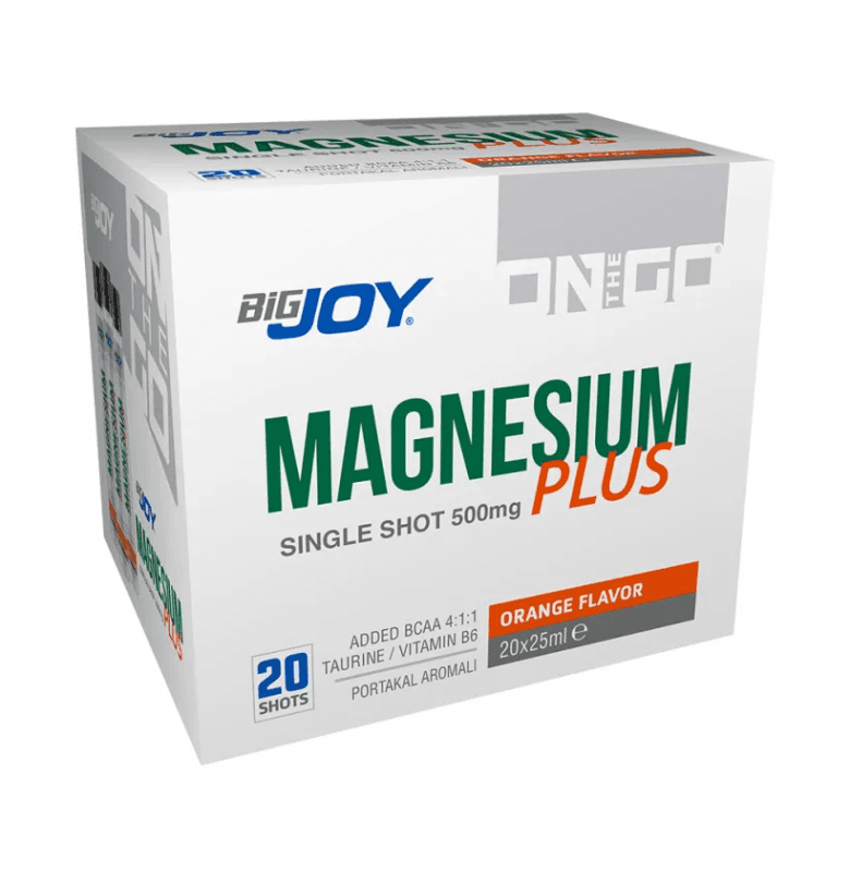 Bigjoy Sports On The Go Magnesium Portakal 20 Shot x 25 ml.