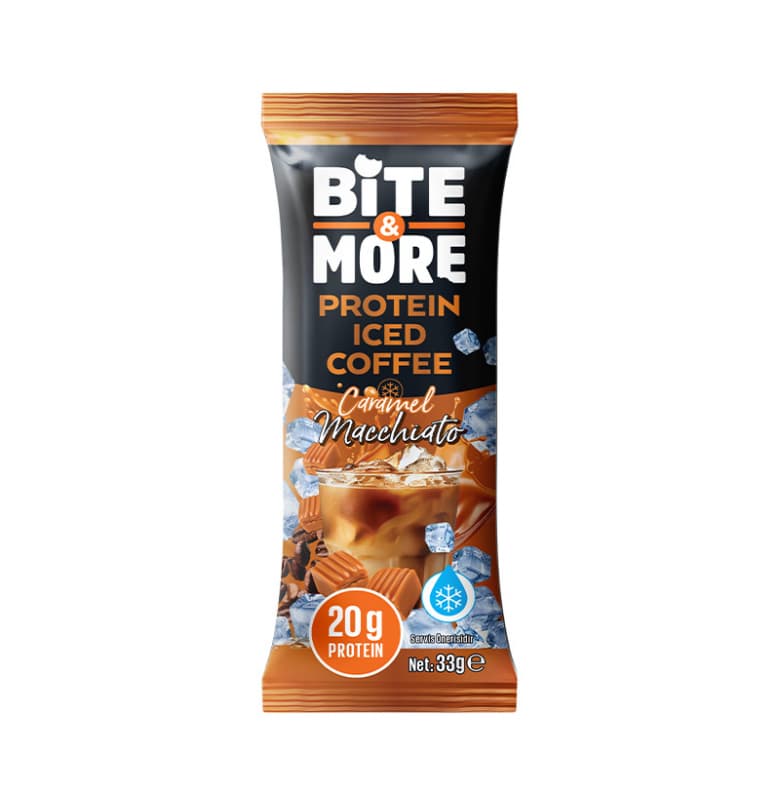 Bite & More Protein Iced Coffee Caramel Macchiato 33 gram