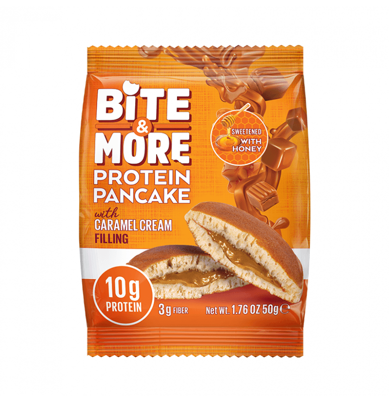 Bite & More Protein Pancake Caramel Cream 50 gram