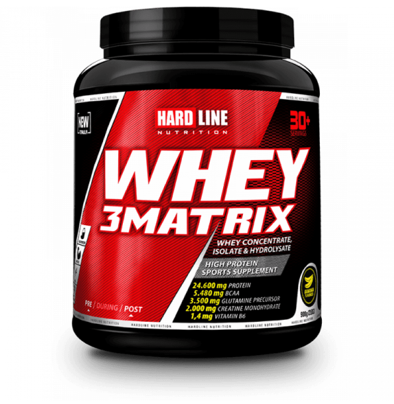Hardline Whey 3 Matrix Muz 908 gram