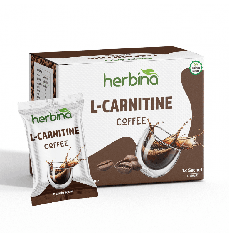 Herbina L-Carnitine Coffee 12 Paket x 10 gr.