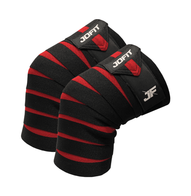 Jofit Knee Wraps Siyah - Kırmızı