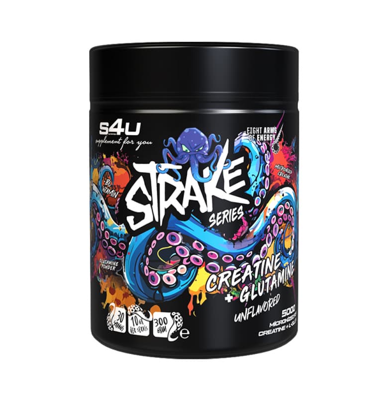S4U Strike Series Creatine+Glutamine Aromasız 300 gram