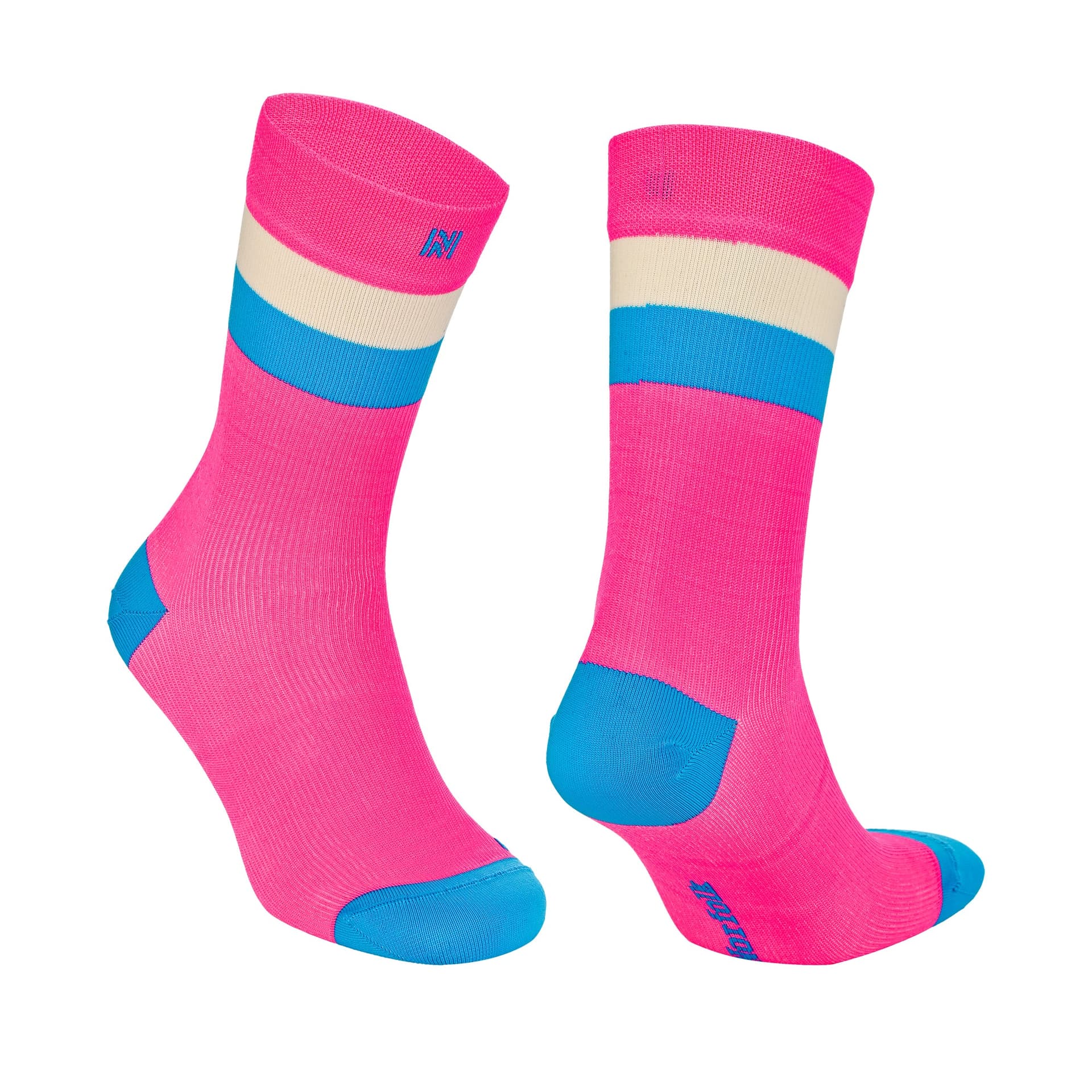 SEVILLA Crew Gelişmiş Nem Kontrollü Light Compression Profesyonel Koşu Çorabı - Pembe