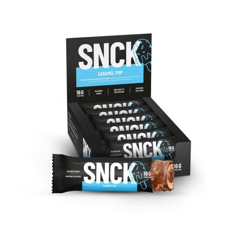 SNCK Protein Bar Caramel Pop 12 Adet x 55 Gram