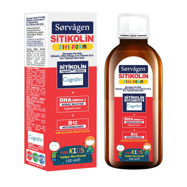 Sorvagen Smart Kids Sıvı Form Sitikolin 150 ml
