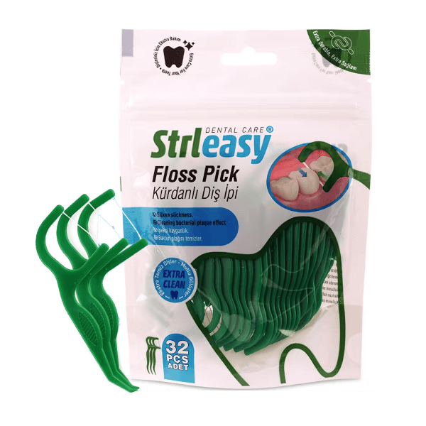 Strleasy Kürdanlı Diş İpi 32li