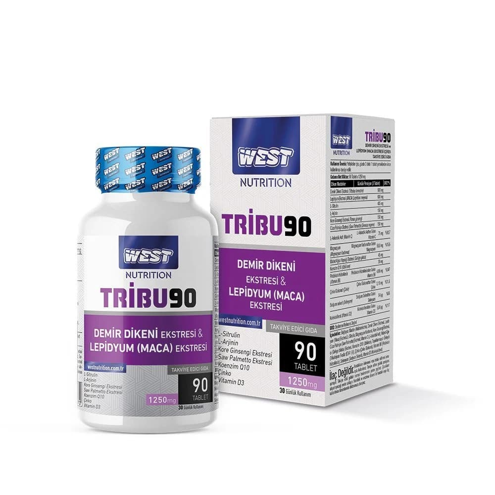 Demir Dikeni Ekstresi - Tribu90 Erkeklere Özel Tribulus & Lepidyum(Maca) Ekstresi 90 Tablet