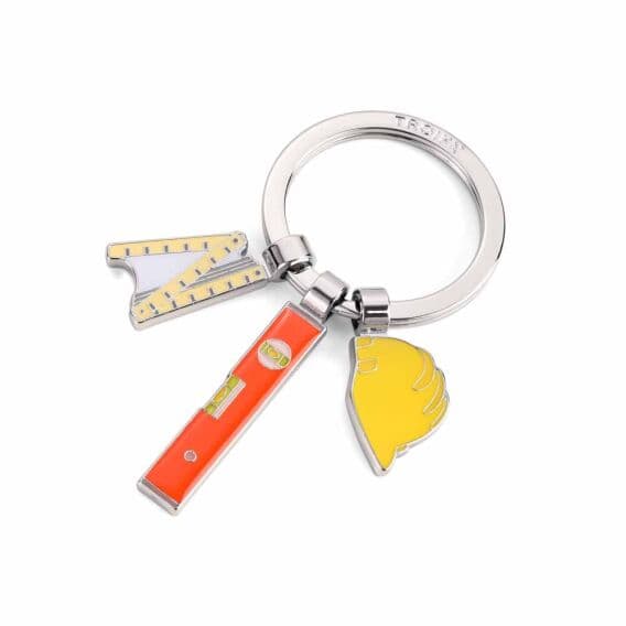 Troika Folding Rule Spirit Level Helmet Anahtarlık