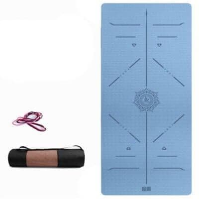 Tusi Yoga Matı ve Pilates Minderi Mavi Tpe