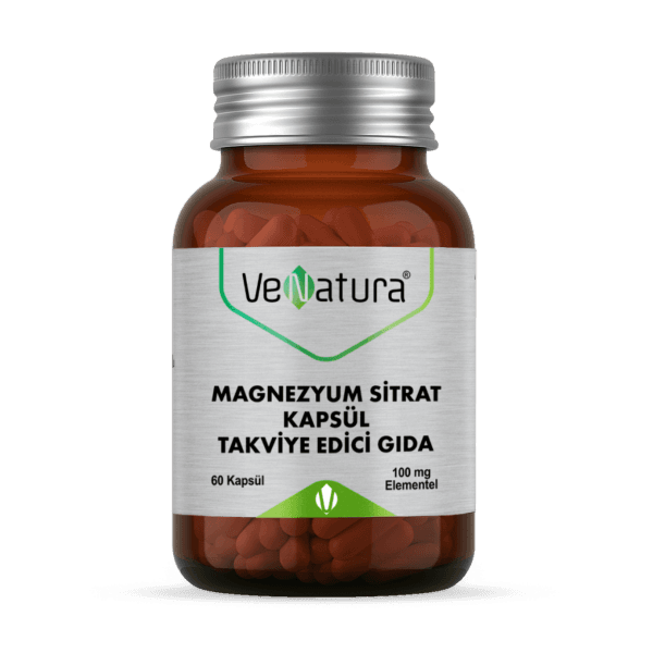 Venatura Magnezyum Sitrat 60 Kapsül
