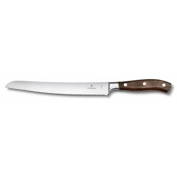 Victorinox 7.7430.23G 23cm Gül Ağacı Grand Maitre Dövme Çelik Ekmek Bıçağı, Hediye Kutulu