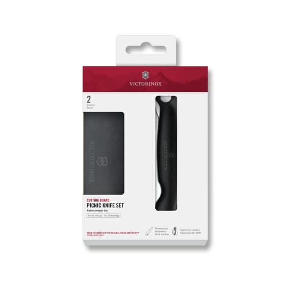 Victorinox 6.7193F Kesme Tahtası ve Katlanır Bıçak Set, Siyah
