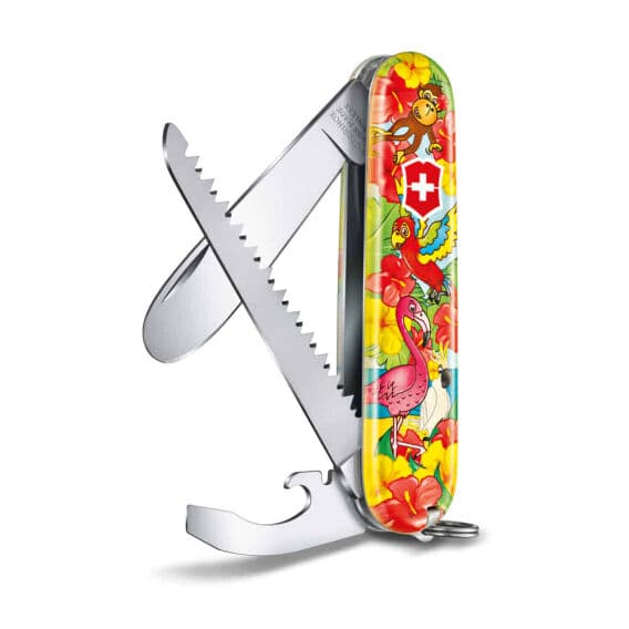 Victorinox 0.2373.E3 My First Victorinox Papağan Desenli Çakı ve Boyama Kitabı