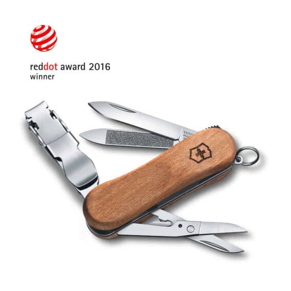 Victorinox 0.6461.63 NailClip Wood 580 Tırnak Makaslı Çakı