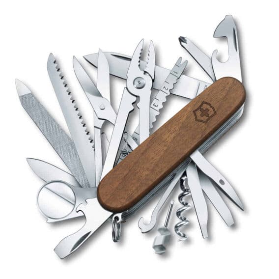Victorinox 1.6791.63 SwissChamp Ceviz Ağacı Yüzeyli Çakı