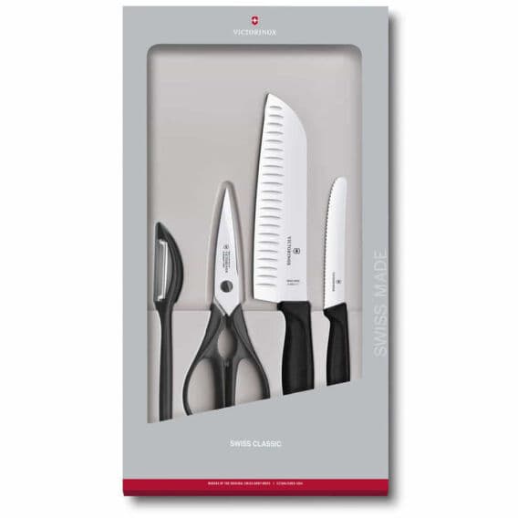 Victorinox 6.7133.4G Siyah Mutfak Seti, 4 Parça