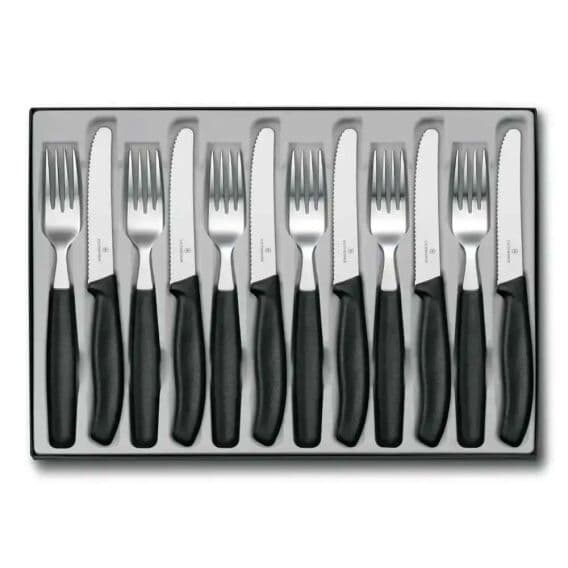 Victorinox 6.7833.12 Siyah Masa Seti, 12 Parça