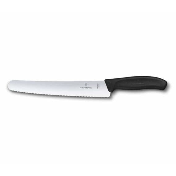 Victorinox 6.8633.22B 22cm Siyah Ekmek Bıçağı, Blisterli Paket