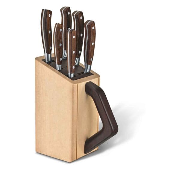 Victorinox 7.7240.6 Grand Maitre 7 Parça Ahşap Blok Set, Akağaç