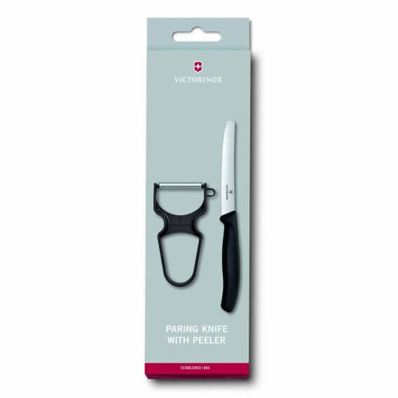 Victorinox 6.7113.23 Soyacak ve Sofra Bıçağı Seti, 2li Set Siyah