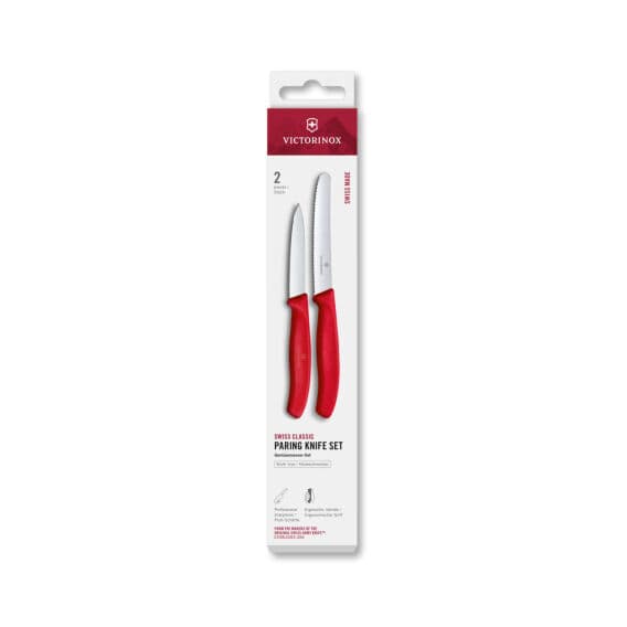 Victorinox 6.7111.2C1 Swiss Classic 2li Bıçak Set, Kırmızı