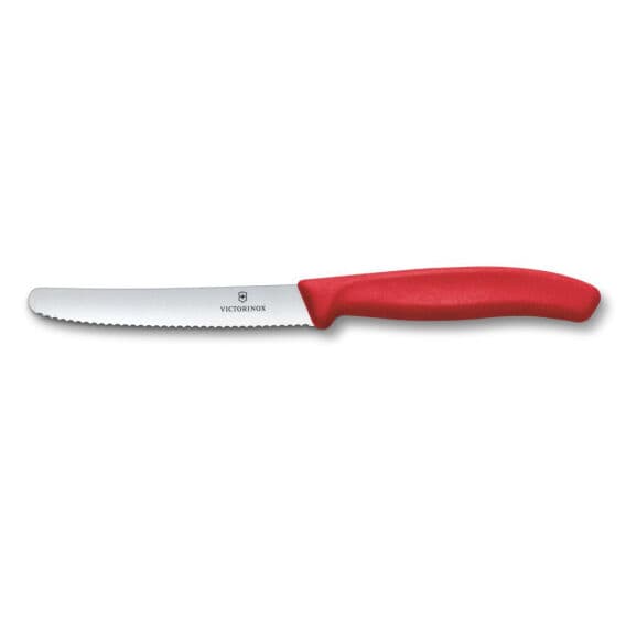 Victorinox 6.7831.C1 Swiss Classic 11cm Tırtıklı Domates Bıçağı, Kırmızı