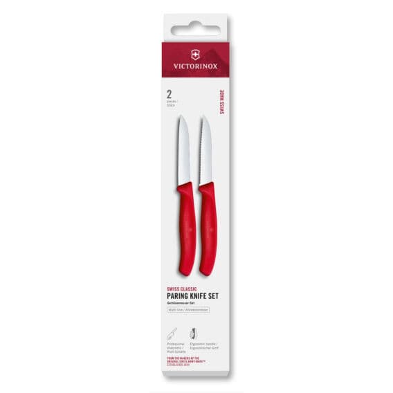 Victorinox 6.7491.2C1 Swiss Classic 2li Soyma Bıçağı Set, Kırmızı