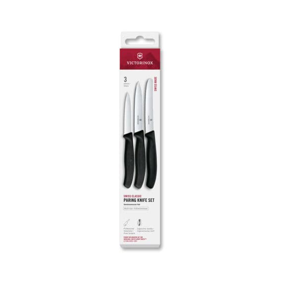 Victorinox 6.7113.34 Swiss Classic 3lü Bıçak Set, Siyah