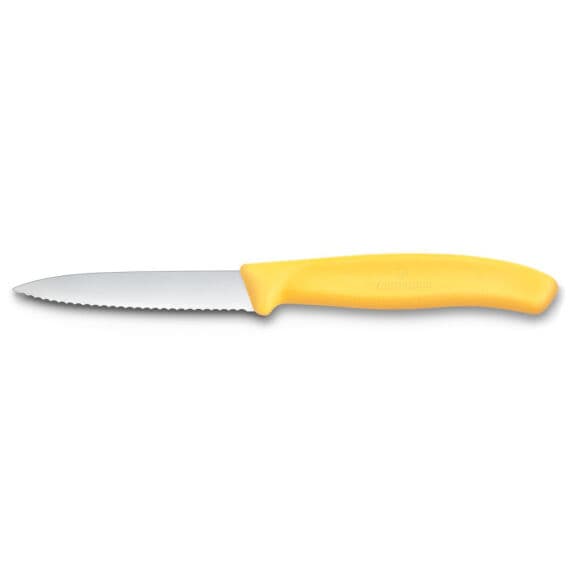 Victorinox 6.7638.C1 Swiss Classic 8cm Tırtıklı Soyma Bıçağı, Sarı