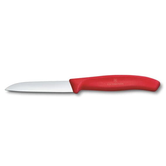 Victorinox Swiss Classic 8 cm Düz Soyma Bıçağı, Kırmızı
