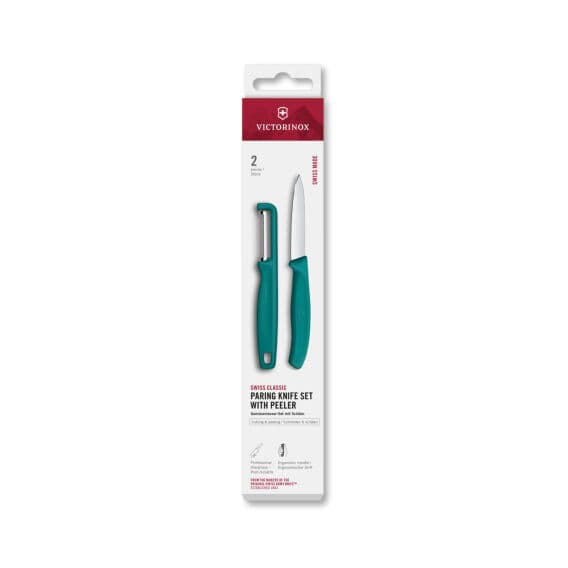 Victorinox 6.7114.21C1 Swiss Classic 2li Bıçak ve Soyacak Set, Yeşil