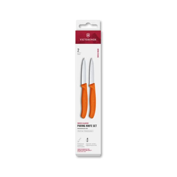 Victorinox 6.7699.2C1 Swiss Classic 2li Soyma Bıçağı Set, Turuncu