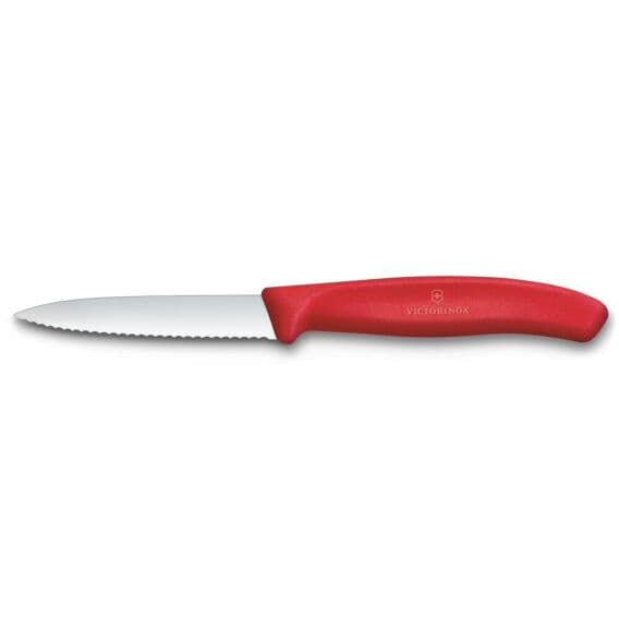 Victorinox 6.7631.C1 Swiss Classic 8cm Tırtıklı Soyma Bıçağı, Kırmızı