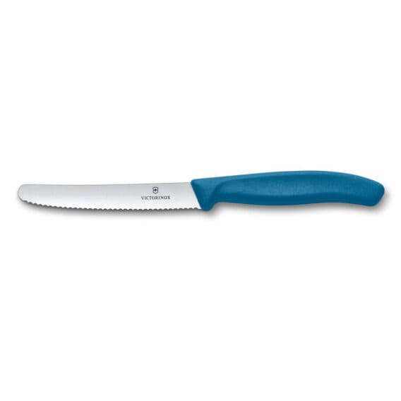 Victorinox Swiss Classic 11cm Tırtıklı Domates Bıçağı, Mavi