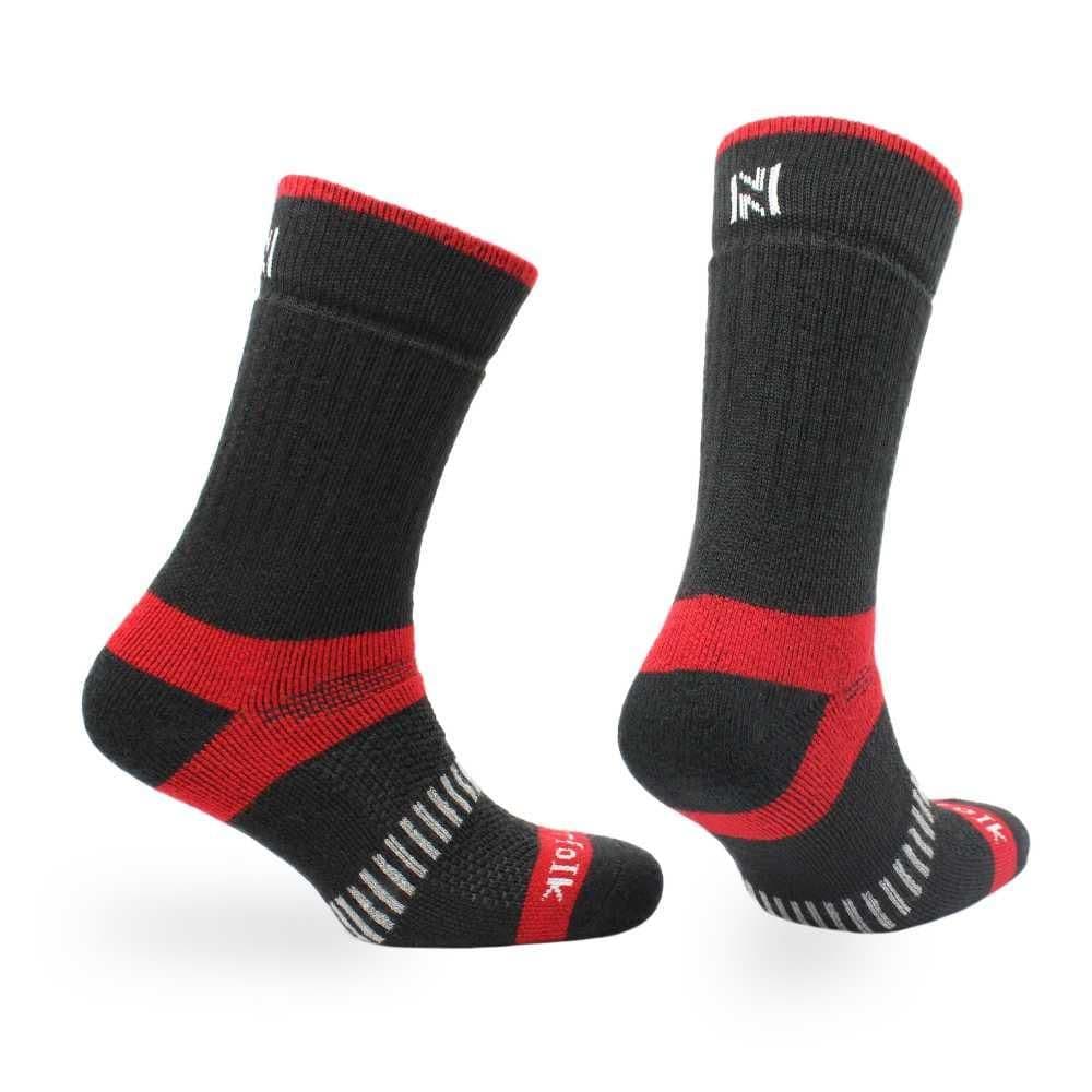 VOYAGER Ultimate Tam Yastıklamalı Termal Merinos Yünü Outdoor Yürüyüş Çorabı Siyah