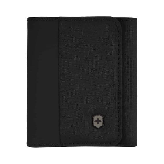 Victorinox 653365 Travel Essential Tri fold Cüzdan, Siyah