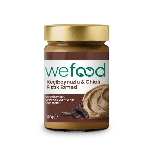Wefood Fıstık Ezmesi Keçiboynuzu Chia 300 gr